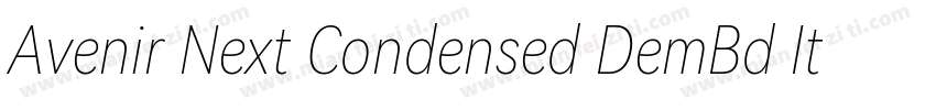 Avenir Next Condensed DemBd Ita字体转换